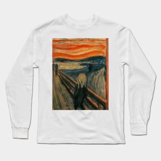 Classic Art - The Scream  - Edvard Munch Long Sleeve T-Shirt